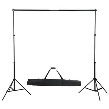 vidaXL Achtergrondsysteem telescopisch 155-300 cm, Audio, Tv en Foto, Fotografie | Fotostudio en Toebehoren, Verzenden, Nieuw