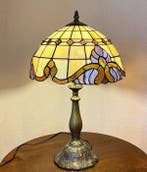 Tafellamp - Tiffany-stijl lamp - Glas-in-lood, Antiek en Kunst