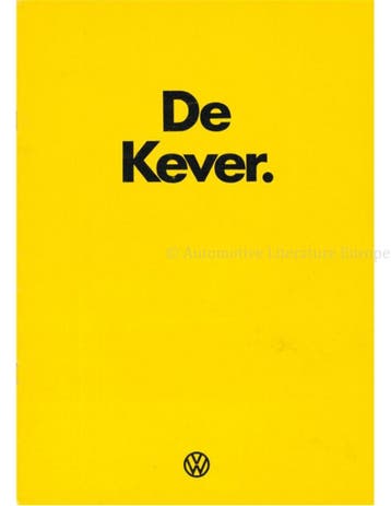1975 VOLKSWAGEN KEVER BROCHURE NEDERLANDS, Ophalen of Verzenden, Nieuw