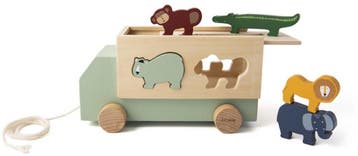 Trixie Houten Speelgoed - Dieren truck - Speelgoedauto -, Verzenden