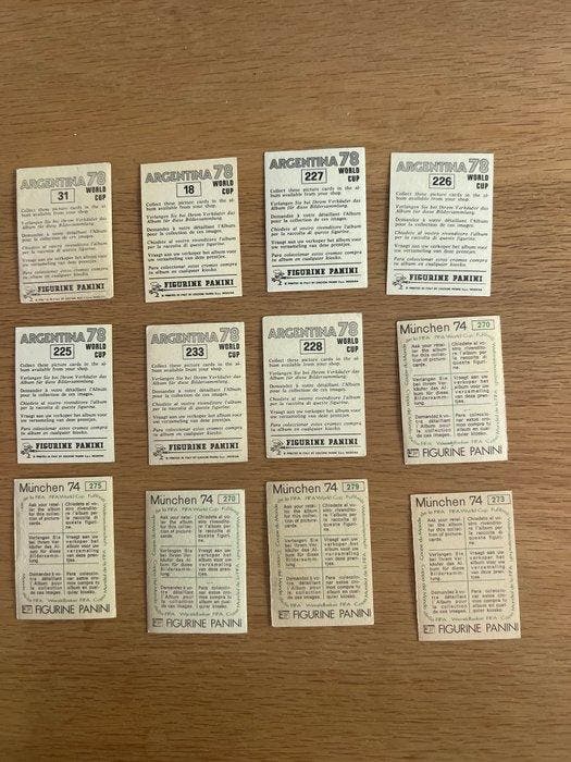 Panini World Cup 1974/78 - Including Beckenbauer - 12, Collections, Autocollants