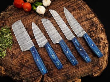 Keukenmes - Kitchen knife set - U 171 - Staal, Hout,