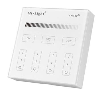 Mi-Light(MiBoxer) B1 - Wandbediening Enkele kleur - 4 Groep, Verzenden