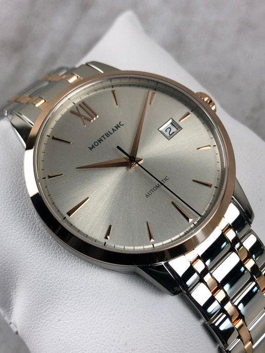 Montblanc - Heritage Spirit Automatic Two Tone - 111625 -, Handtassen en Accessoires, Horloges | Heren
