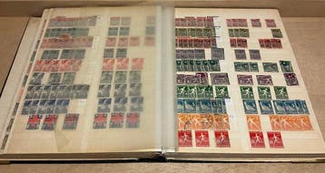 Nederland 1852/1945 - voorraad (series) postzegels op nr, Gestempeld