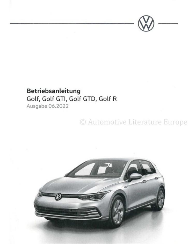 2022 VOLKSWAGEN GOLF INSTRUCTIEBOEKJE DUITS, Autos : Divers, Modes d'emploi & Notices d'utilisation