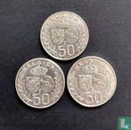 België 50 francs 1960 (muntslag) Huwelijk van koning Bou.., Postzegels en Munten, Munten | België, Verzenden, Losse munt, Goud
