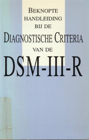 Beknopte handleid. diagnost. citeria dsm-iii-r 9789026510090, Verzenden