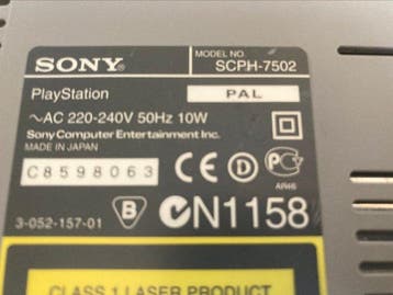 Sony - Playstation 1 (PS1) - Modèle 7502 - Videogameconsole, Nieuw