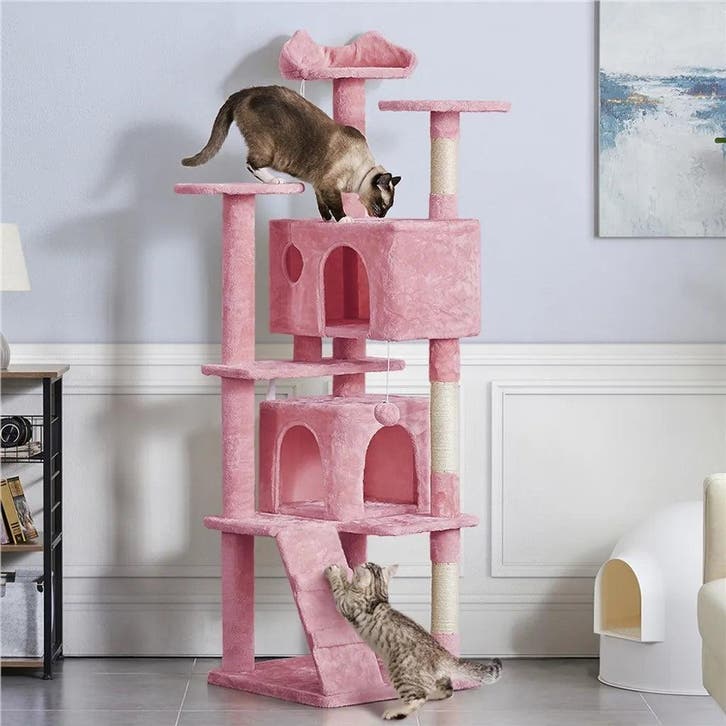 2dekans | Yaheetech Kattenboom - Krabpalen - 54 x 54 x 178, Dieren en Toebehoren, Katten-accessoires, Ophalen of Verzenden