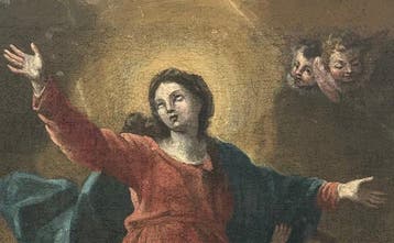 École italienne (XVIII) - Madonna Assunta con Angeli