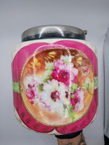 Pot à biscuits - Carlton Ware - Biscuit de porcelaine -