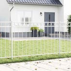 vidaXL Heckelement ASSEN Wit 170 x 150 cm Staal, Tuin en Terras, Verzenden, Nieuw