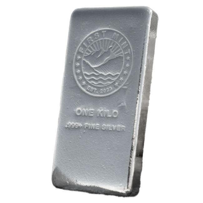 1 kilogram - Zilver .999 - 1 Kilo 999 Fine Silver Bar First, Timbres & Monnaies, Métaux nobles & Lingots