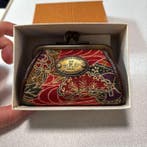 Antieke Sarasa-stof muntenportemonnee — Traditionele Japanse