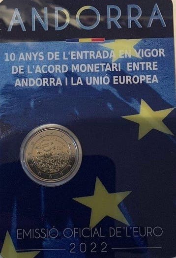 Andorra. 2 Euro 2022 Karel de Grote + EU (2