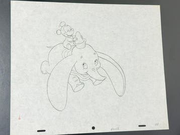 Walt Disney - Dessin danimation original de Dumbo - House, Verzamelen, Nieuw