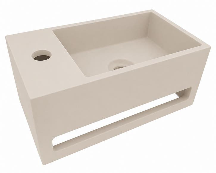 Fontein Links BWS Alia 35x20x16 cm Solid Surface Beige, Bricolage & Construction, Sanitaire, Enlèvement ou Envoi