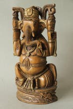 Ganesha statuee - Hout - India - second half 20th century
