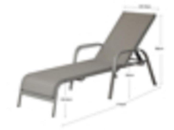 Wakefield Hanoi - Ligbed - Verstelbare rugleuning 4 standen, Jardin & Terrasse, Chaises longues, Envoi