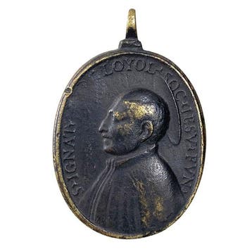 Zeldzame 17e-eeuwse bronzen jezuïetische medaille -