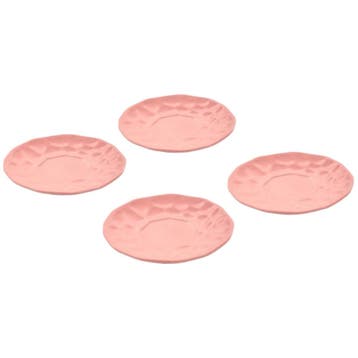 Polspotten Koa Borden Roze (set Van 4) - Maat S - Nieuw in, Verzenden, Nieuw, Overige materialen, Bord(en)