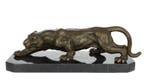 Sculpture, Bronzen panther - 48 cm - Bronze, Marbre