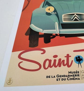 Monsieur Z - Saint tropez - Poster < Sœur Clotilde > Musée, Antiquités & Art