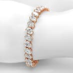 Armband - 14 karaat Roségoud - 15.23ct. tw. Diamant