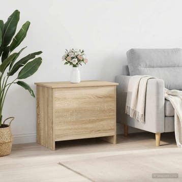 vidaXL Opbergkist met opslag Sonoma Eiken 60 x 40 x 50 cm, Huis en Inrichting, Verzenden, Nieuw