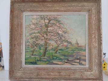 Jos Van Hoyvelt (XX) - Printemps, Antiek en Kunst