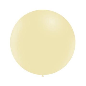 Gele Reuze Ballon Pastel 60cm, Verzenden, Nieuw