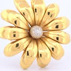 Broche - 18 carats Or jaune - 0.30ct. tw. Diamant
