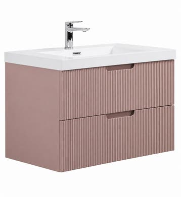 Badkamermeubel Set Thermis 80cm Roze Badmeubel, Verzenden, Nieuw