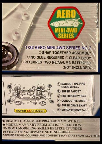 1:32 - Model raceauto (6) - Mini 4WD Super XX chassis