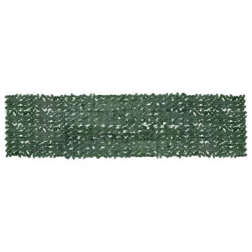 vidaXL Balkonscherm met donkergroene bladeren 400x100 cm, Tuin en Terras, Verzenden, Nieuw