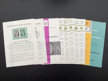 België - Partij Postfolders 608 stuks, Gestempeld