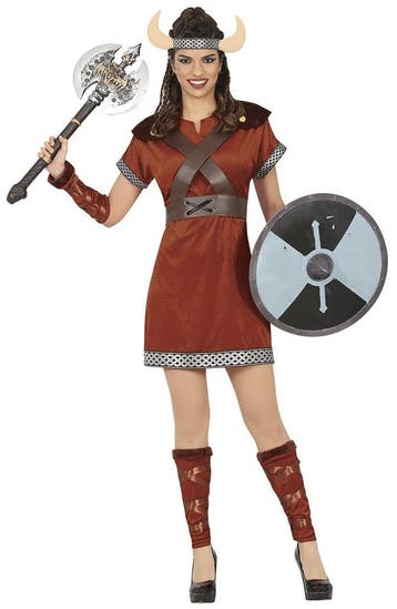 Kostuum Bruin Dames Viking, Kleding | Dames, Verzenden, Nieuw