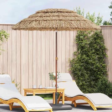 vidaXL Tuinparasol Naturel 160 x 160 x 196 cm, Verzenden, Nieuw