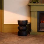 MGO Bijzettafel design - zwart - 30 x 30 x 45 cm, Huis en Inrichting, Tafels | Eettafels, Verzenden, Nieuw