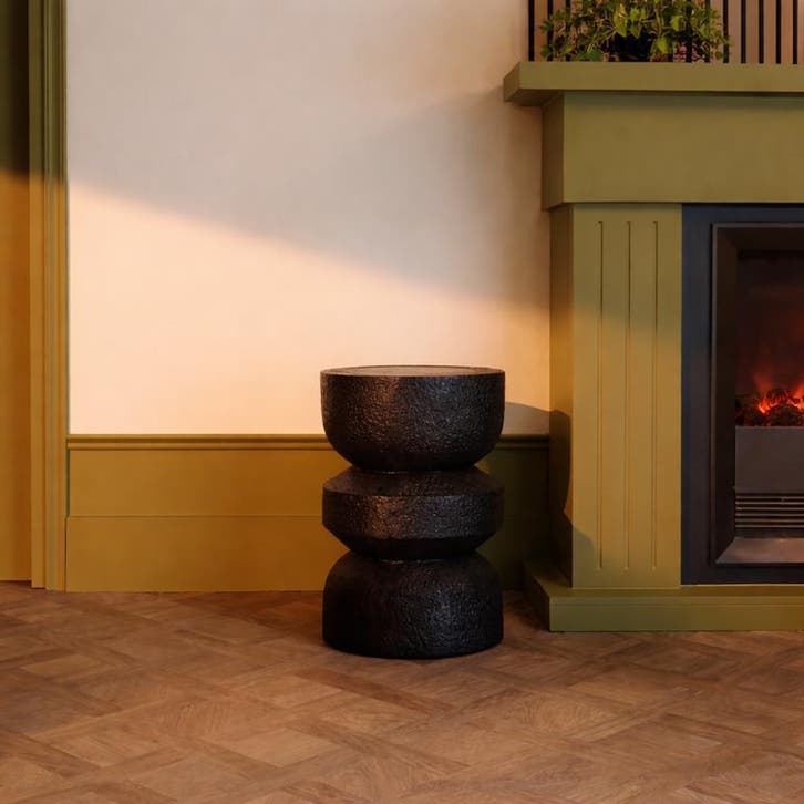 MGO Bijzettafel design - zwart - 30 x 30 x 45 cm, Huis en Inrichting, Tafels | Eettafels, Nieuw, Verzenden