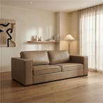 Leren bank Fine - 3 zits, Huis en Inrichting, Zetels | Zetels, Nieuw, Ophalen of Verzenden, Eigentijds, Klassiek, Modern, 200 tot 250 cm