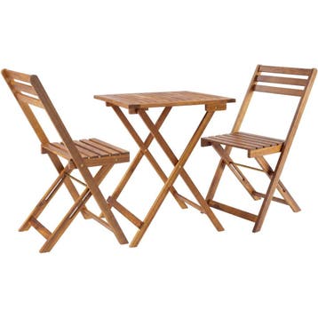 tectake Bistroset Sóller, opvouwbaar, voor 2 personen, weerb, Jardin & Terrasse, Ensembles de jardin, Verzenden