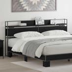 vidaXL Opberghoofdbord met opslag Zwart eiken Bewerkt hout, Verzenden