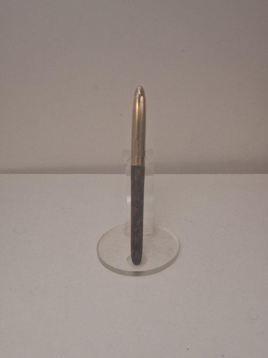 Sheaffer - Crest en opaline brune, plaqué or et plume en or, Collections, Stylos