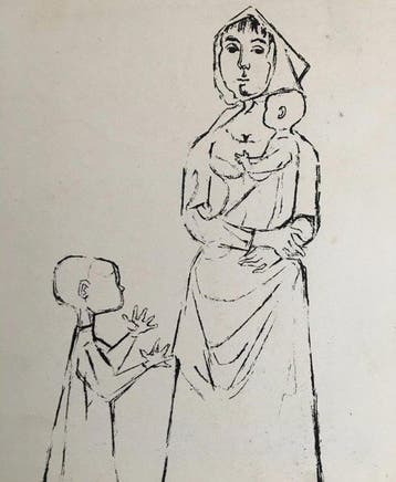 Orlando Pelayo (1920-1990) - Les Mères - Sérigraphie, Antiek en Kunst