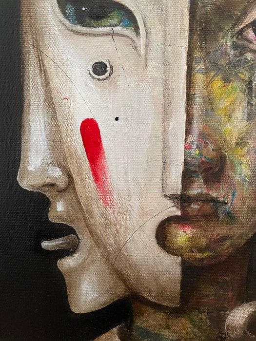 Fabien Delaube - Andromaque, Antiek en Kunst, Kunst | Schilderijen | Modern