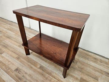 Middentafel - Art Deco-salontafel in notenhout - Walnoot