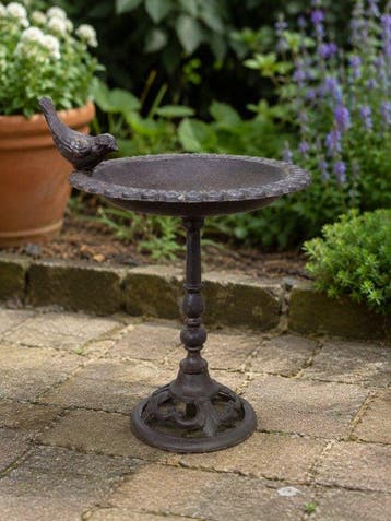 Decoratief ornament - Vogeldrinkbank staander