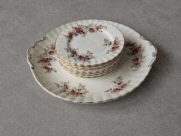 Royal Albert - Service à dessert (9) - Lavender Rose -, Antiek en Kunst